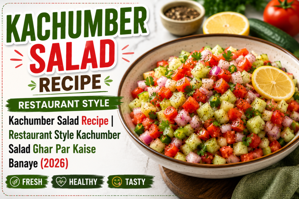 Kachumber Salad Recipe | Restaurant Style Kachumber Salad Ghar Par Kaise Banaye (2026)